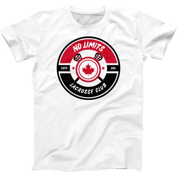 No Limits Lacrosse Youth Classic T-Shirt- White Thumbnail