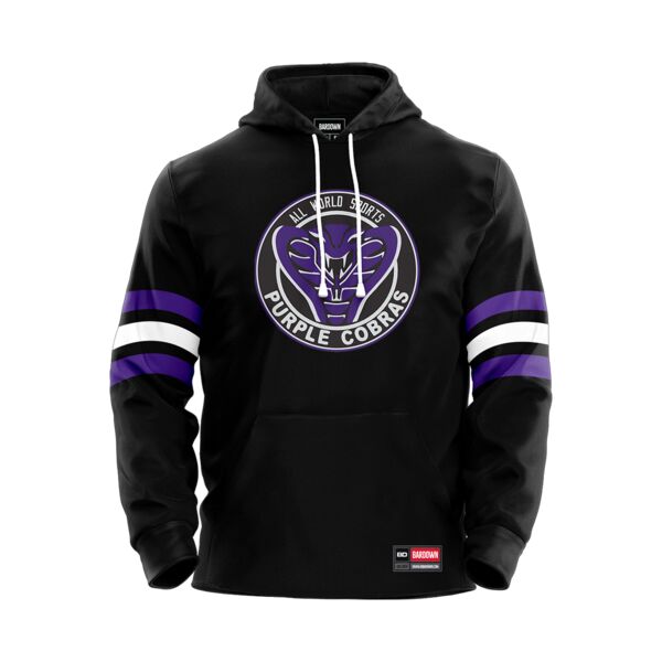 Purple Cobras Youth Jersey Hoodie Sublimated Thumbnail