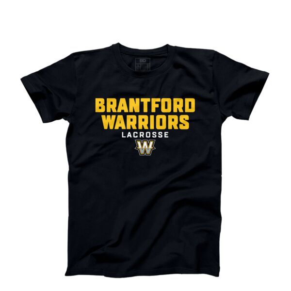 Brantford Warriors Adult Black Classic T-Shirt Thumbnail