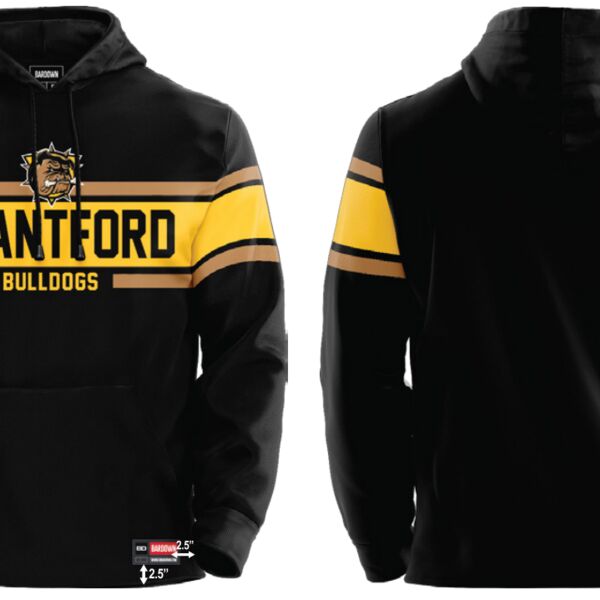 Brantford Bulldogs Stripe Show Sublimated Hoodie Thumbnail