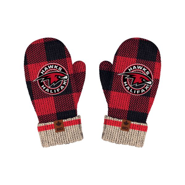 Halifax Hawks Plaid Is Red Mitten Thumbnail