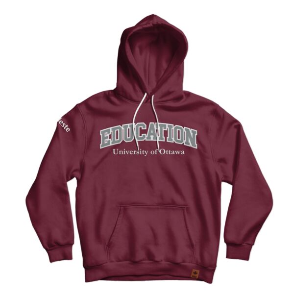 Uottawa Classic Hoodie Maroon English  Thumbnail