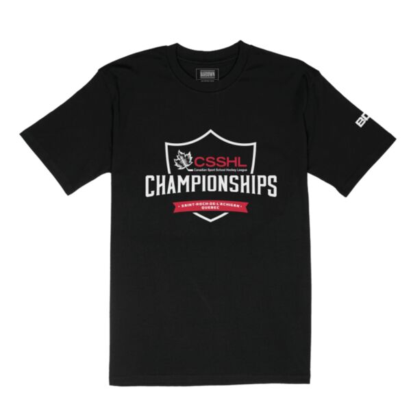 CSSHL Classic Gameday Adult Black T-Shirt Thumbnail