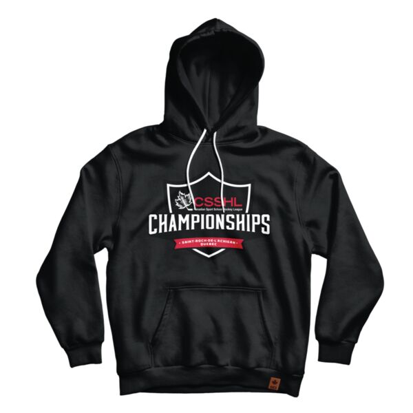 CSSHL Classic Gameday Adult Black Hoodie Thumbnail