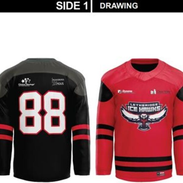 Lethbridge Ice Hawks Reversible Sublimated Jersey Youth Thumbnail