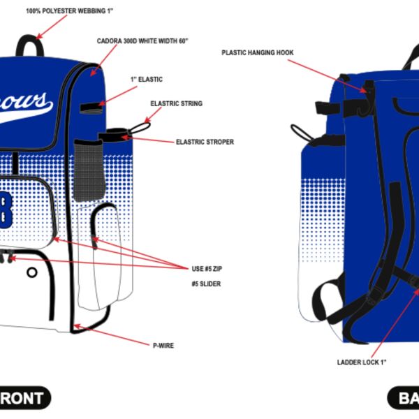 Arrows Baseball Bag Thumbnail